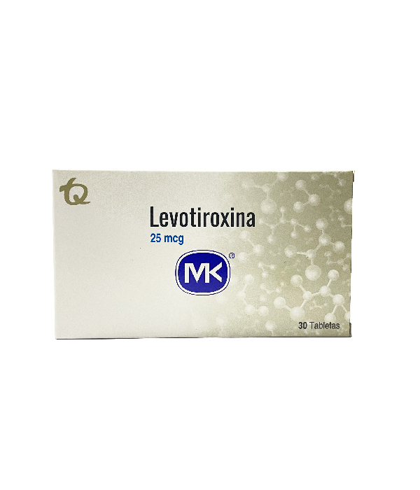 LEVOTIROXINA 25 MCG CAJA X 30 TABLETAS  MK